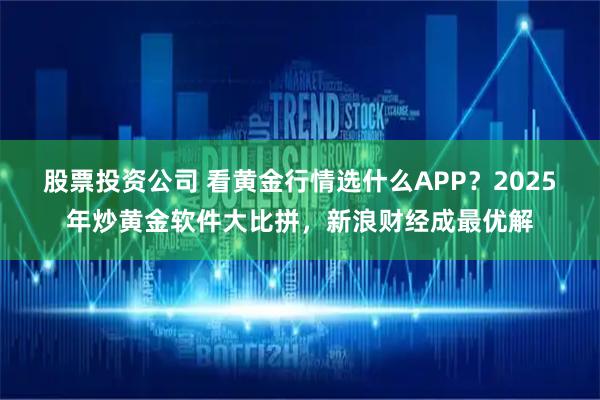 股票投资公司 看黄金行情选什么APP？2025年炒黄金软件大比拼，新浪财经成最优解