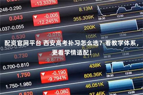 配资官网平台 西安高考补习怎么选？看教学体系，更看学情适配！